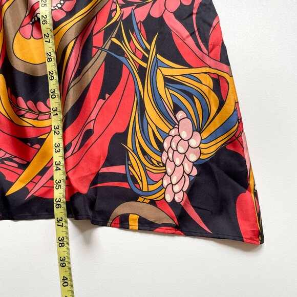 La Prestic Ouiston Silk Skirt Button Front Size 2 Medium - Picture 7 of 10